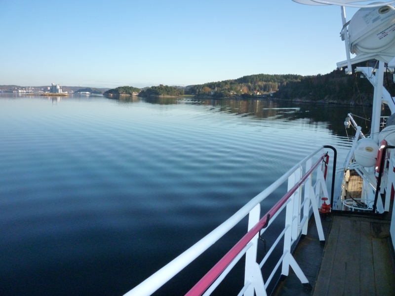 The Byfjord looking east. Uddevalla is discernable in the innermost part of the fjord. Photo by Lena Viktorsson.